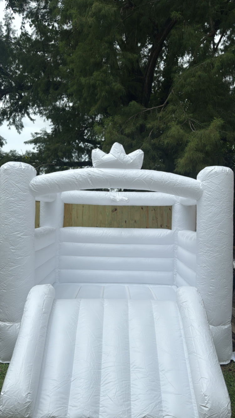 White Bounce House 10ft Kids