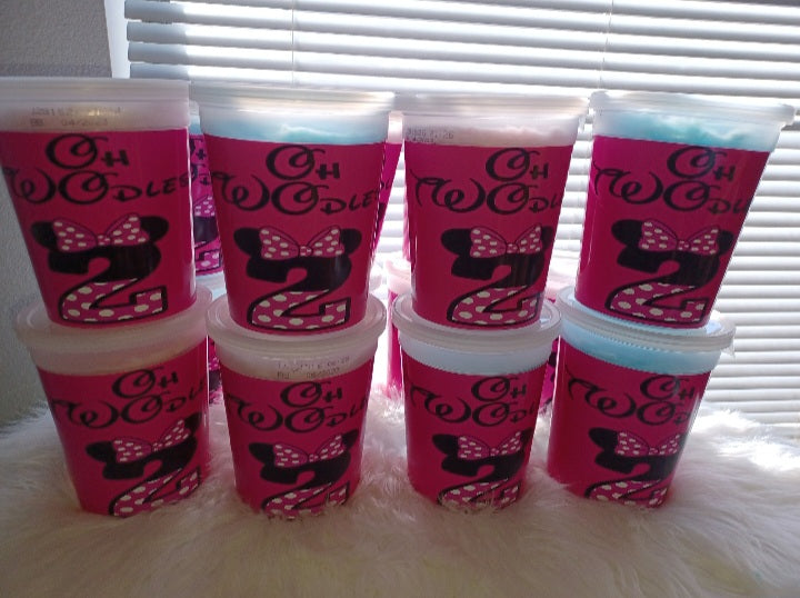 Customized Cotton Candy Tubs