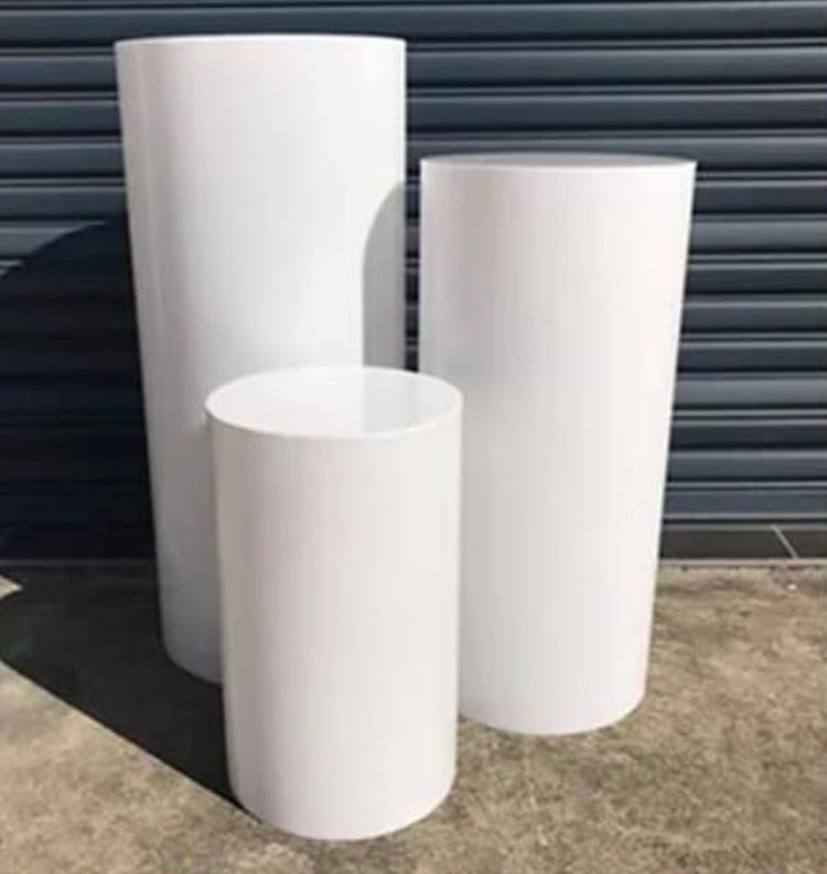 3 Round Display Pedestals