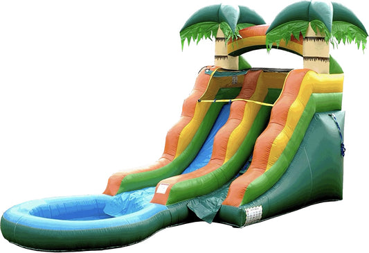 Tropical Water Slide/Pool