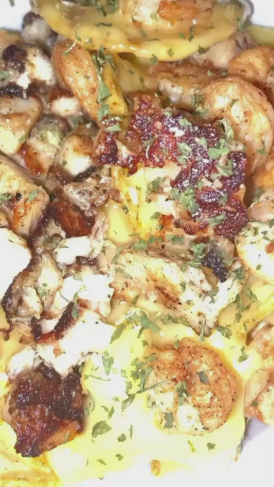 Chicken & Shrimp Nachos