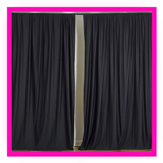 Backdrop Drape Stand (10ft x 10ft) with Curtains