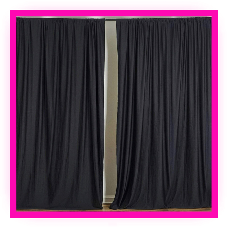 Backdrop Drape Stand (10ft x 10ft) with Curtains