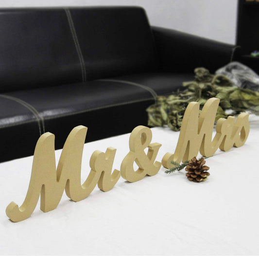 Mr. & Mrs. Table Decor